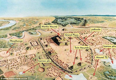 Cahokia as envisioned by archaeologists <a href=></a>