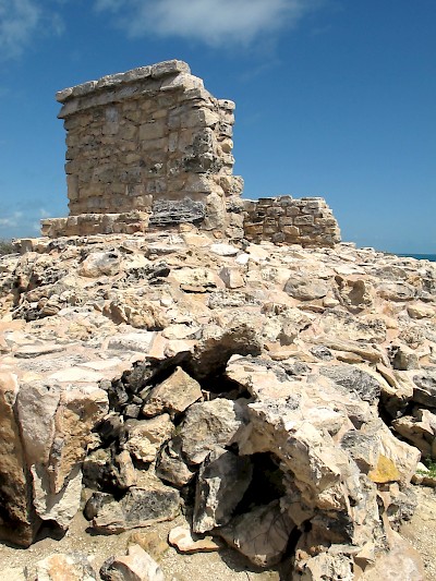 The structure dedicated to Ixchel on Isla Mujeres as it looks today. <a href=></a>