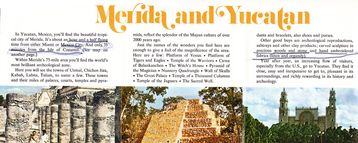Yucatan Travel in the Seventies
