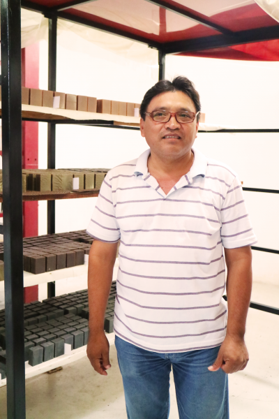 Luis Dzul runs Neem del Mayab, producing artisan soap. <a href=></a>