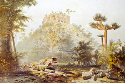 El Castillo at Chichen Itza the way it would have looked when Burke climbed it <a href=></a>