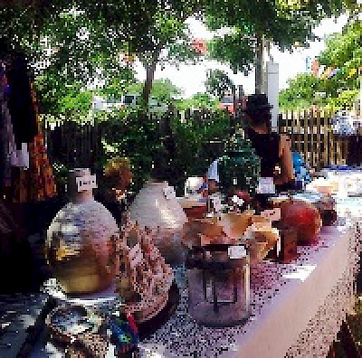 Gypsy Market Bazaar in Chelem Yucatan Mexico <a href=></a>