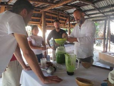 Alessandro Porcelli preparing food in Yucatan for Cook It Raw <a href=></a>