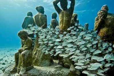 Underwater Museum  in CanCun Yucatan Mexico <a href=></a>