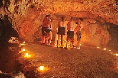 Mayan Ceremony in a Cave in Progreso Yucatan <a href=></a>